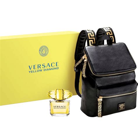 versace gift set with bag|macy's versace perfume with backpack.